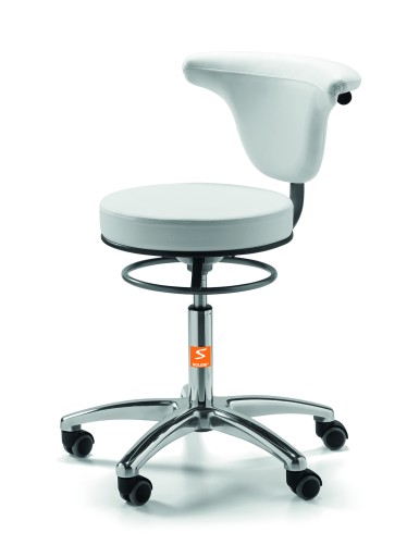 Werkkruk XIX met rugleuning